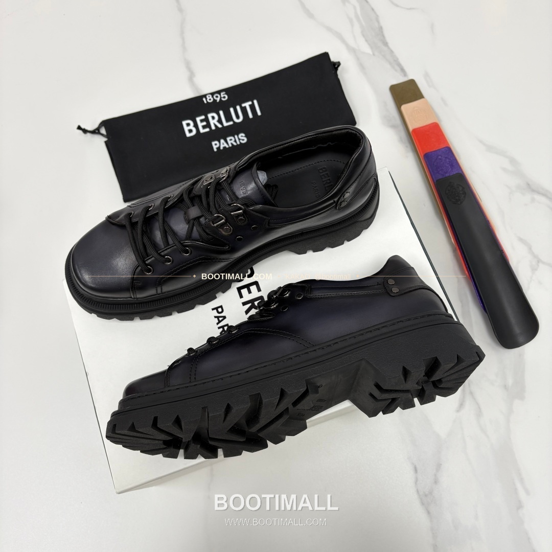벨루티 베네치아가죽 수공염색 브루니코 볼드솔 더비 슈즈 Berluti Venezia Leather Hand Patina Brunico Chunky Sole Derby Shoes 3