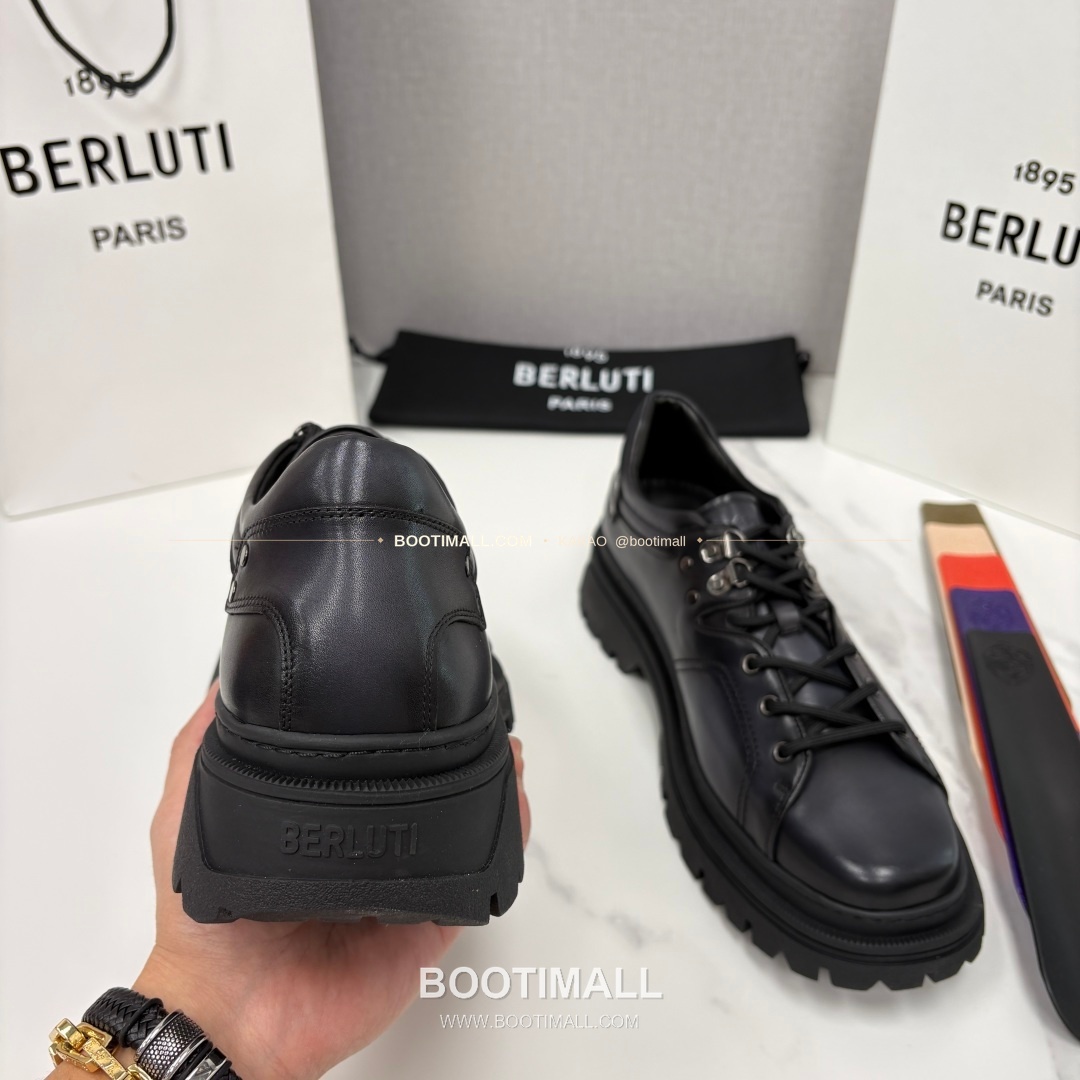 벨루티 베네치아가죽 수공염색 브루니코 볼드솔 더비 슈즈 Berluti Venezia Leather Hand Patina Brunico Chunky Sole Derby Shoes 8