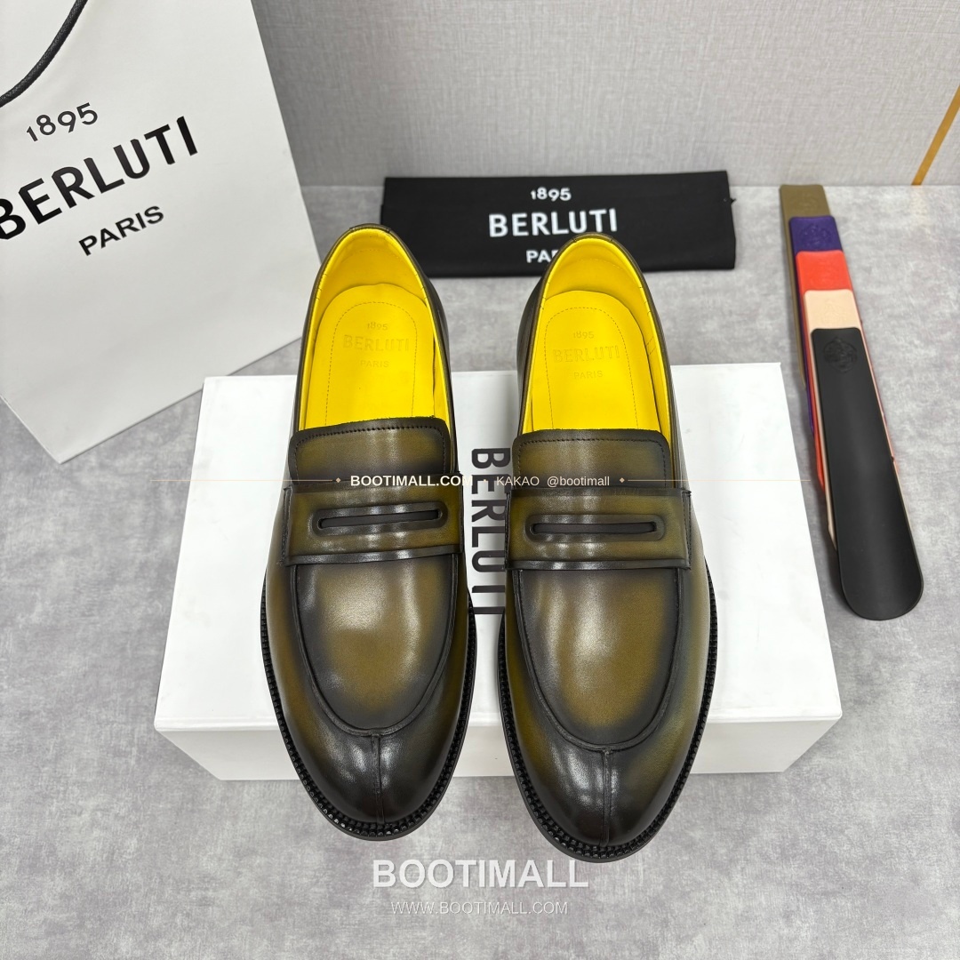 벨루티 송아지가죽 수공염색 뉴 오슬로 로퍼 Berluti Calfskin Hand Patina New Oslo Loafers 1