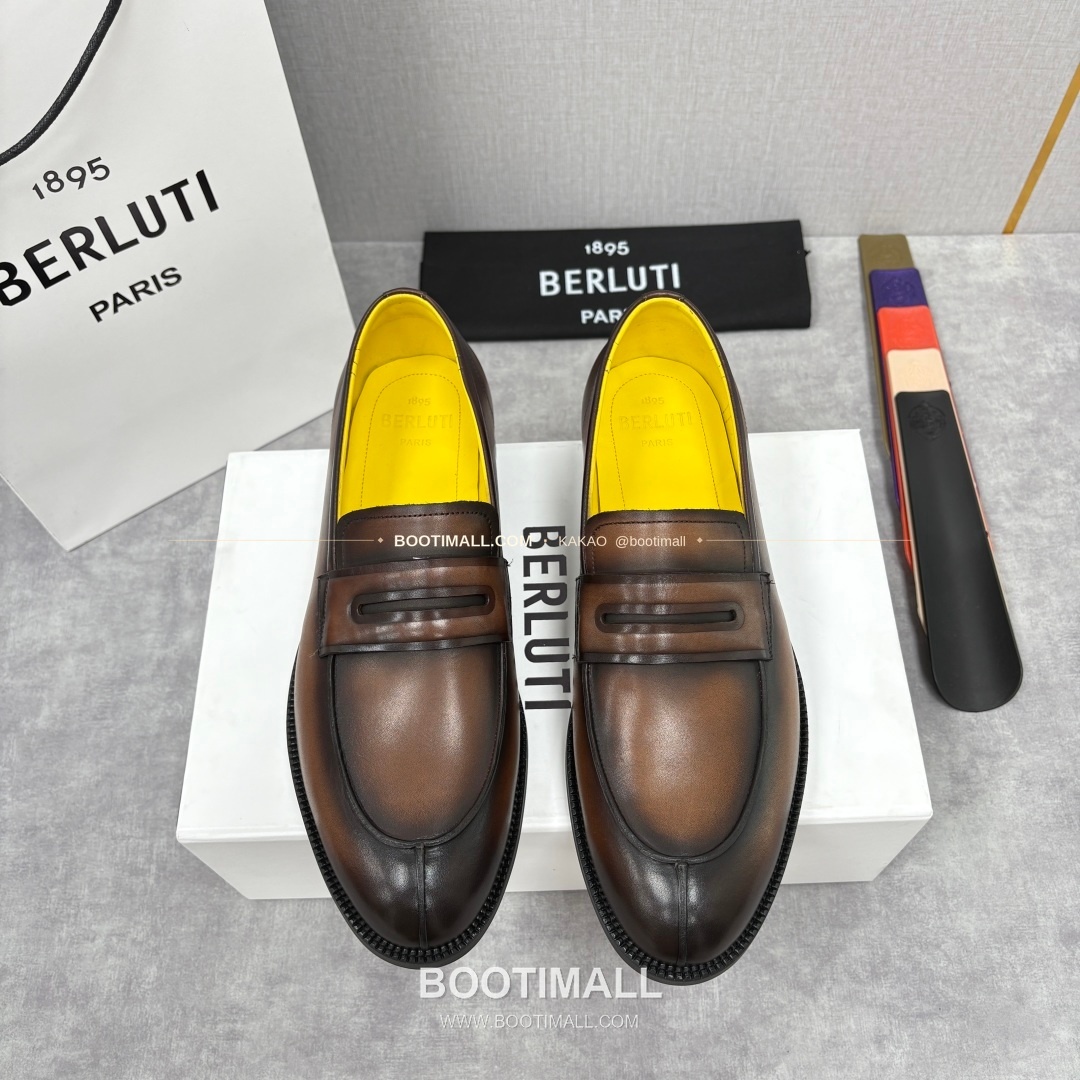 벨루티 송아지가죽 수공염색 뉴 오슬로 로퍼 Berluti Calfskin Hand Patina New Oslo Loafers 1