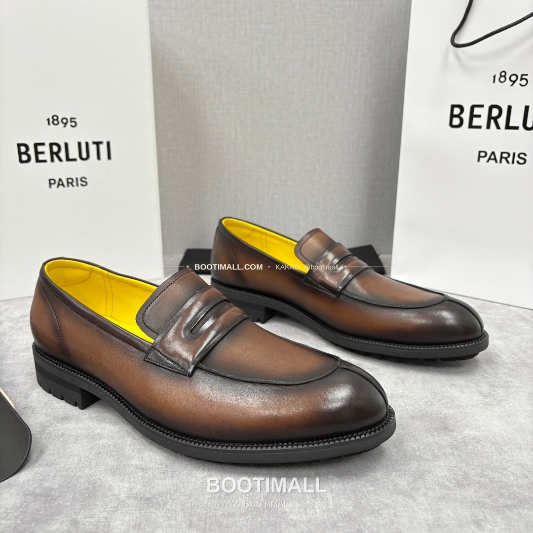 벨루티 송아지가죽 수공염색 뉴 오슬로 로퍼 Berluti Calfskin Hand Patina New Oslo Loafers 3