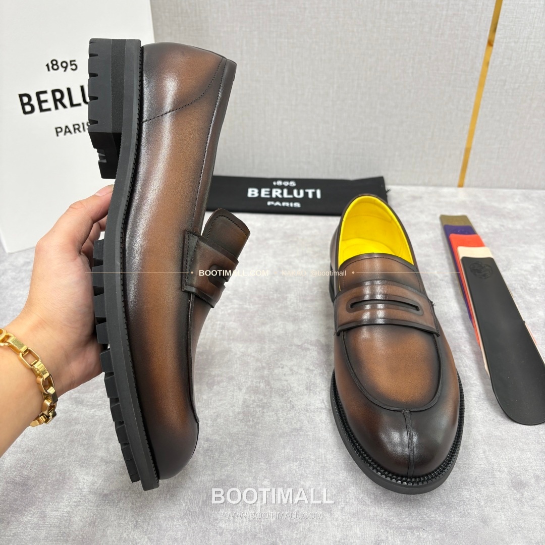 벨루티 송아지가죽 수공염색 뉴 오슬로 로퍼 Berluti Calfskin Hand Patina New Oslo Loafers 6