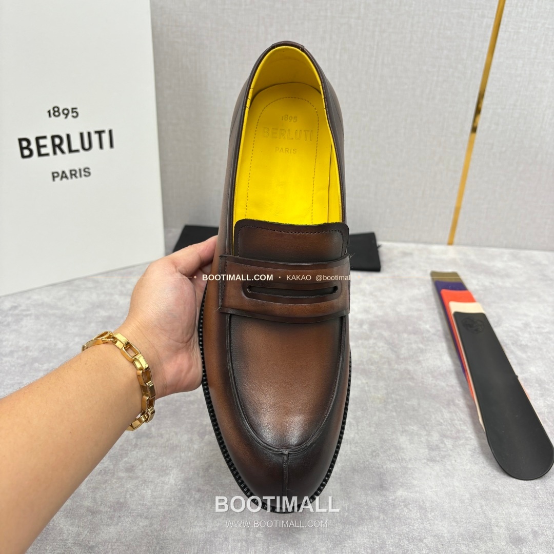 벨루티 송아지가죽 수공염색 뉴 오슬로 로퍼 Berluti Calfskin Hand Patina New Oslo Loafers 7