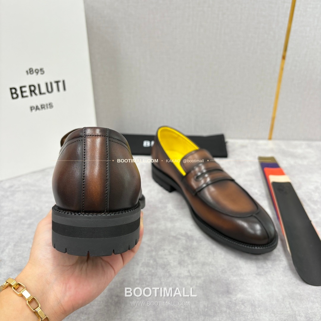 벨루티 송아지가죽 수공염색 뉴 오슬로 로퍼 Berluti Calfskin Hand Patina New Oslo Loafers 9