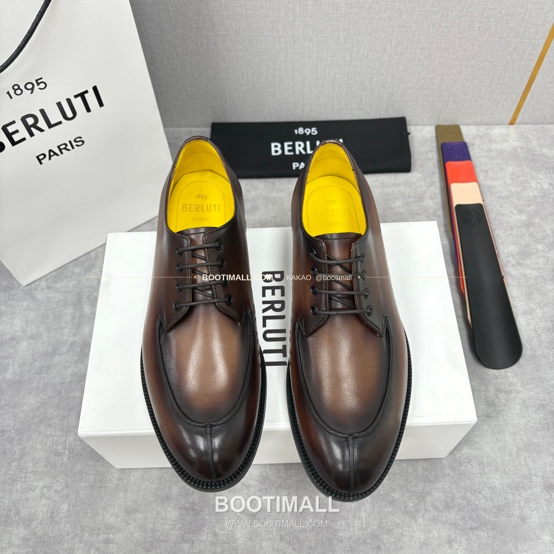 벨루티 송아지가죽 수공염색 뉴 오슬로 더비 슈즈 Berluti Calfskin Hand Patina New Oslo Derby Shoes 1
