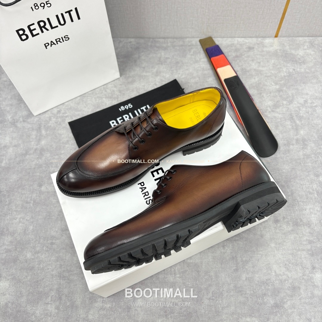 벨루티 송아지가죽 수공염색 뉴 오슬로 더비 슈즈 Berluti Calfskin Hand Patina New Oslo Derby Shoes 2