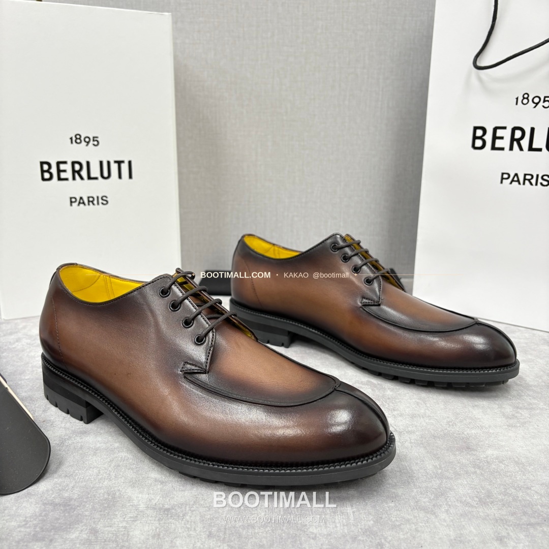 벨루티 송아지가죽 수공염색 뉴 오슬로 더비 슈즈 Berluti Calfskin Hand Patina New Oslo Derby Shoes 3
