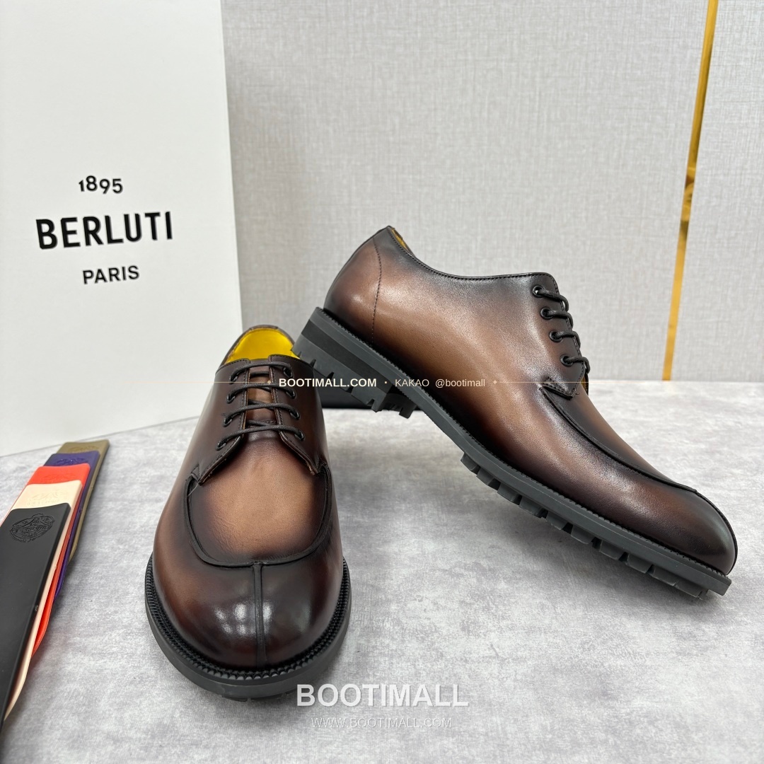벨루티 송아지가죽 수공염색 뉴 오슬로 더비 슈즈 Berluti Calfskin Hand Patina New Oslo Derby Shoes 4