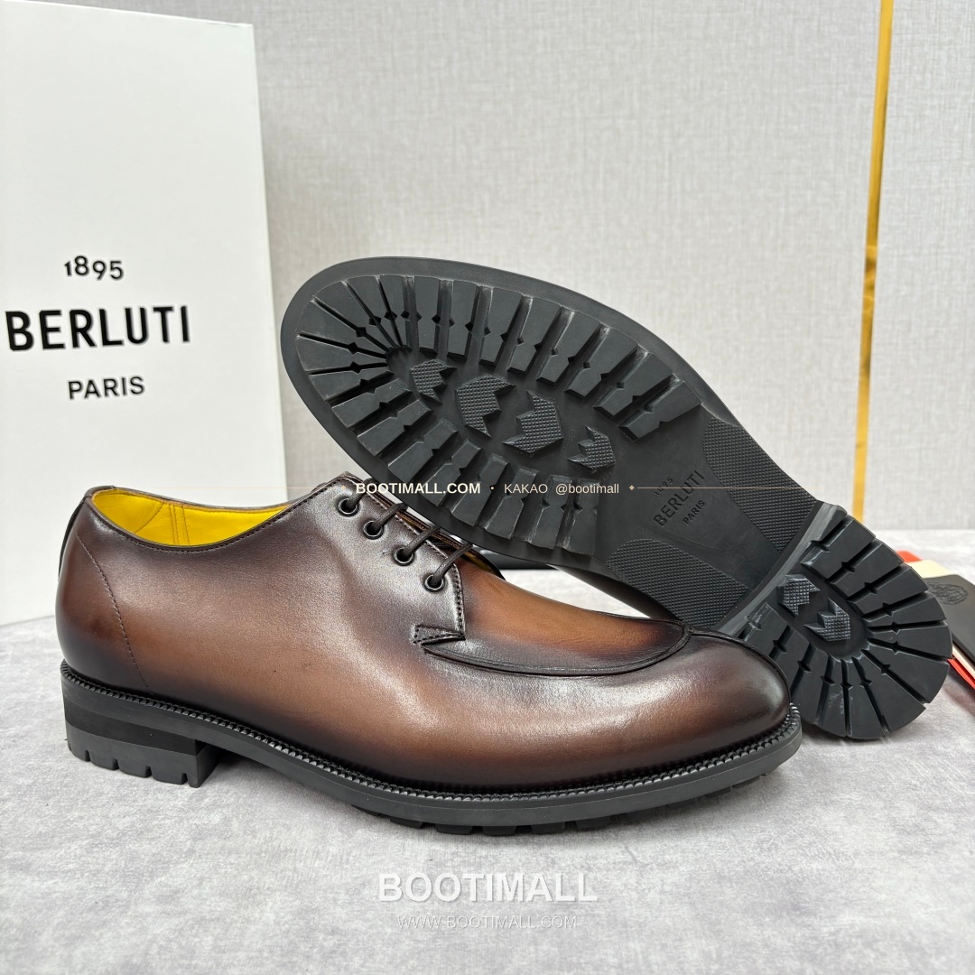벨루티 송아지가죽 수공염색 뉴 오슬로 더비 슈즈 Berluti Calfskin Hand Patina New Oslo Derby Shoes 5