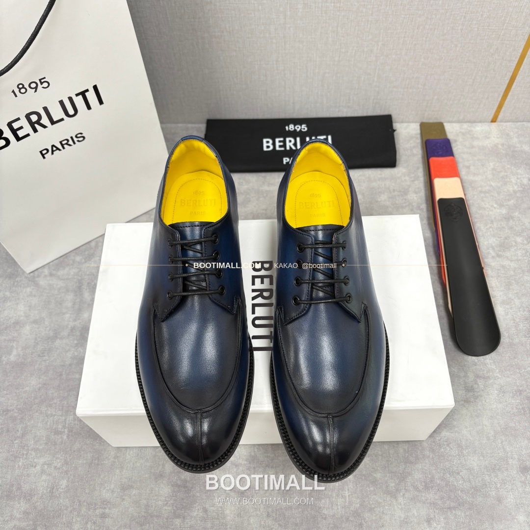 벨루티 송아지가죽 수공염색 뉴 오슬로 더비 슈즈 Berluti Calfskin Hand Patina New Oslo Derby Shoes 1