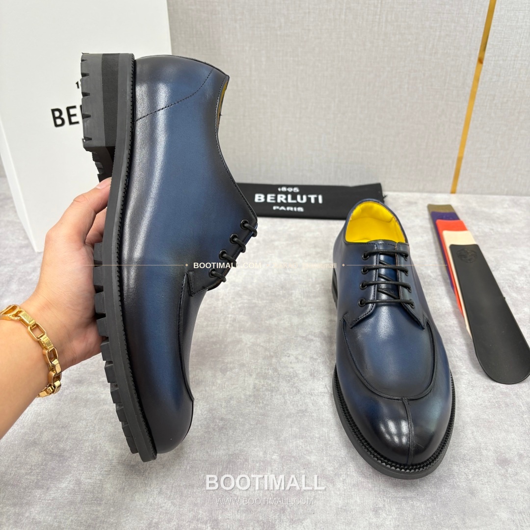 벨루티 송아지가죽 수공염색 뉴 오슬로 더비 슈즈 Berluti Calfskin Hand Patina New Oslo Derby Shoes 6
