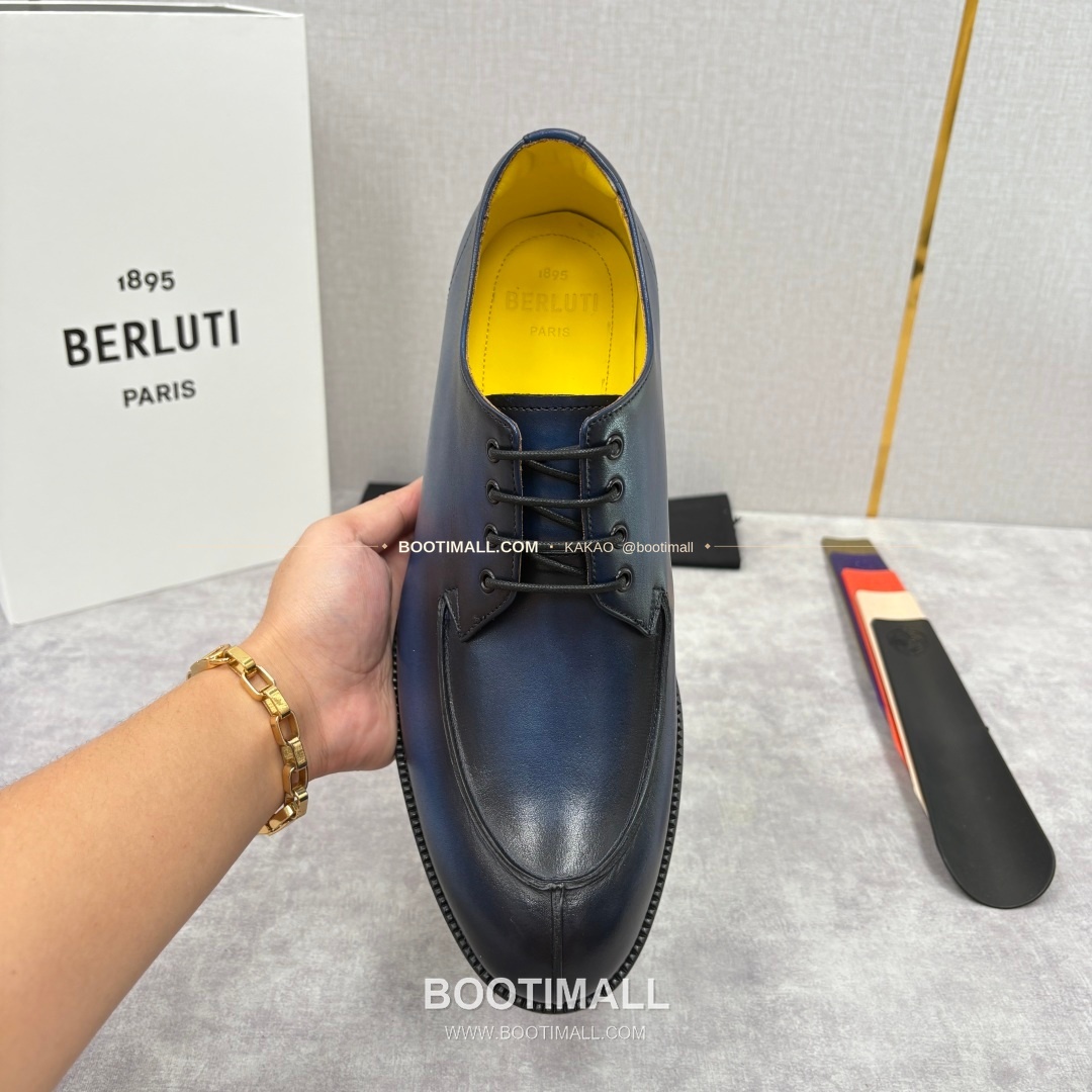 벨루티 송아지가죽 수공염색 뉴 오슬로 더비 슈즈 Berluti Calfskin Hand Patina New Oslo Derby Shoes 7