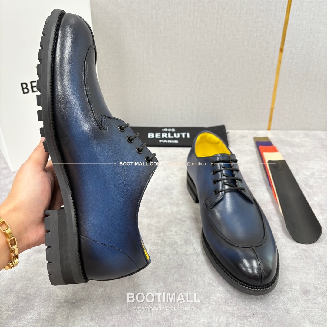 벨루티 송아지가죽 수공염색 뉴 오슬로 더비 슈즈 Berluti Calfskin Hand Patina New Oslo Derby Shoes 8