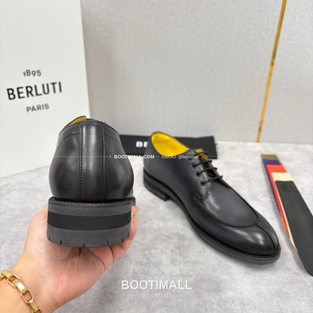 벨루티 송아지가죽 수공염색 뉴 오슬로 더비 슈즈 Berluti Calfskin Hand Patina New Oslo Derby Shoes 9