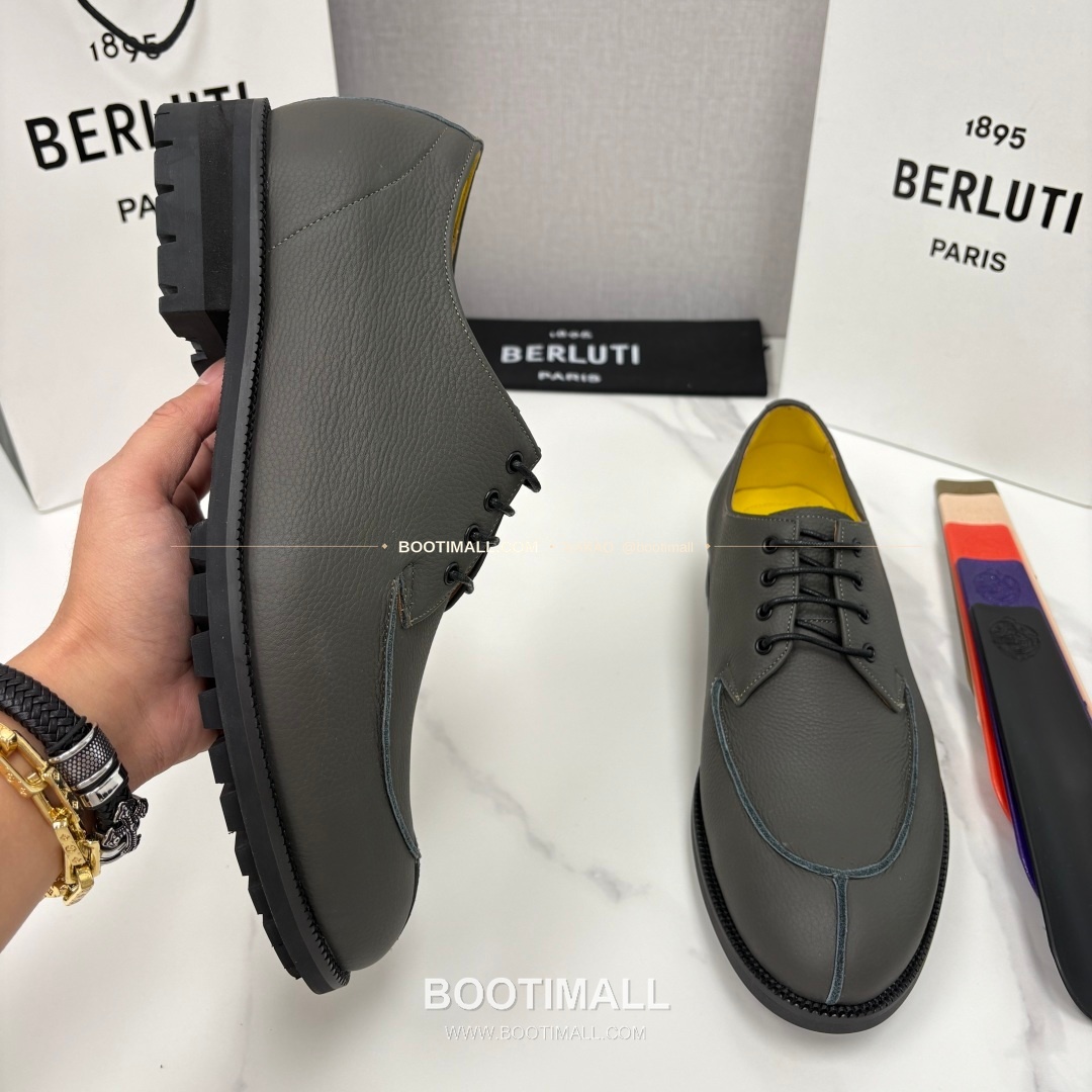 벨루티 리치그레인 송아지가죽 수공염색 뉴 오슬로 로퍼 Berluti Grained Calfskin Hand Patina New Oslo Loafers 4