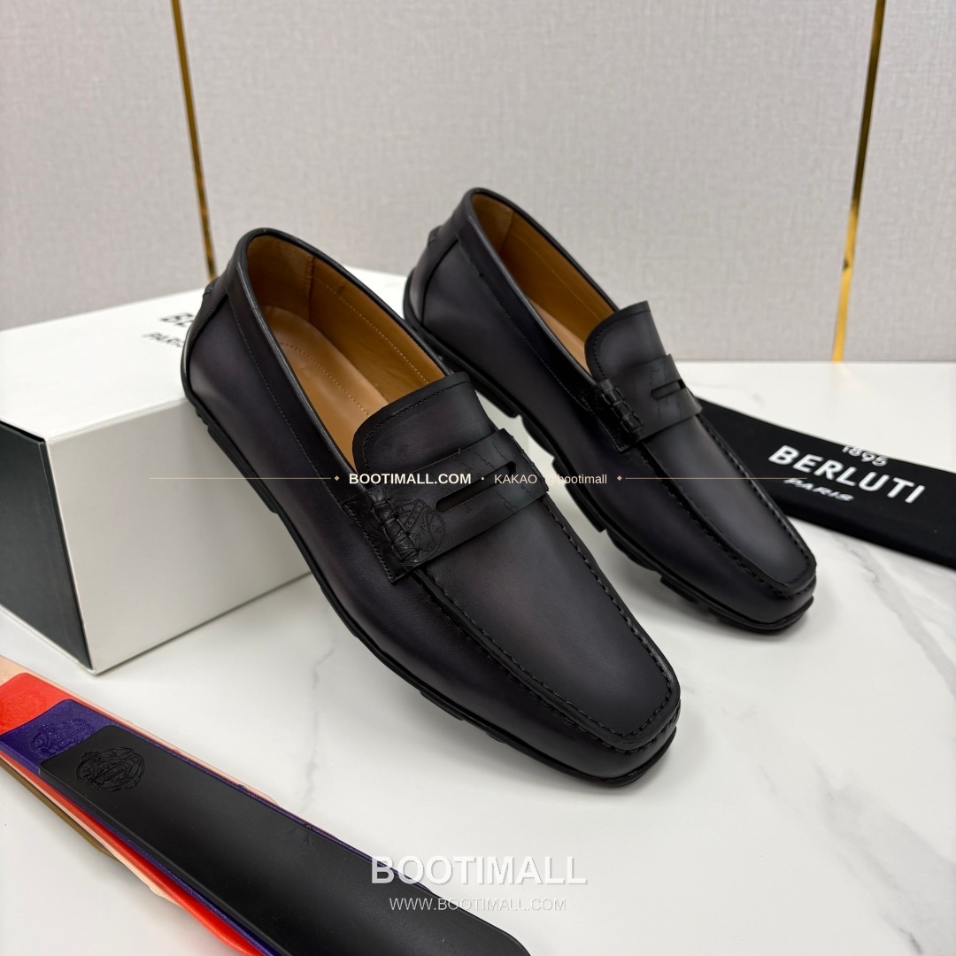 벨루티 스크리토 송아지가죽 수공염색 사투르닌 드라이빙 로퍼 Berluti Scritto Calfskin Hand Patina Saturnin Driving Loafers 2
