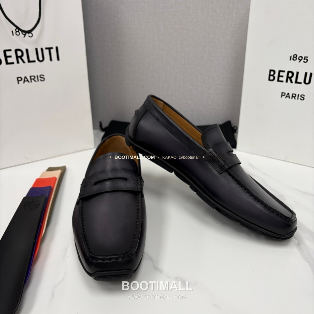 벨루티 스크리토 송아지가죽 수공염색 사투르닌 드라이빙 로퍼 Berluti Scritto Calfskin Hand Patina Saturnin Driving Loafers 7