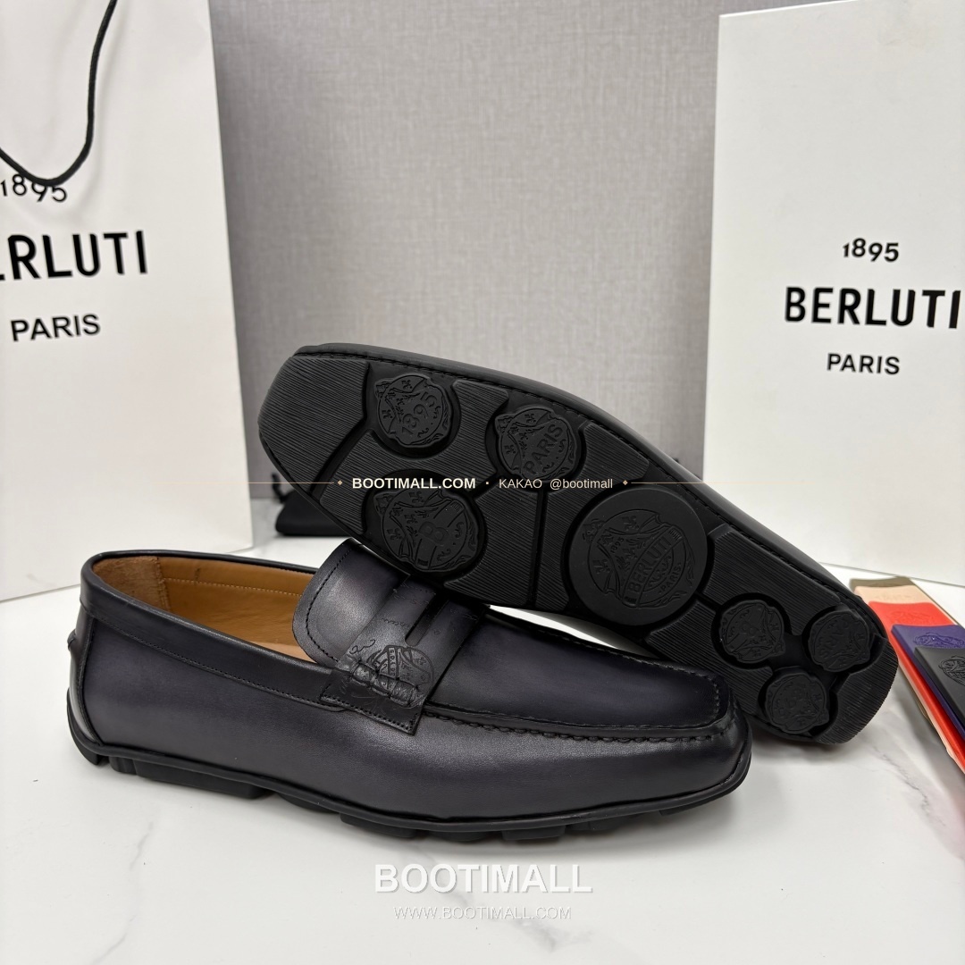 벨루티 스크리토 송아지가죽 수공염색 사투르닌 드라이빙 로퍼 Berluti Scritto Calfskin Hand Patina Saturnin Driving Loafers 9