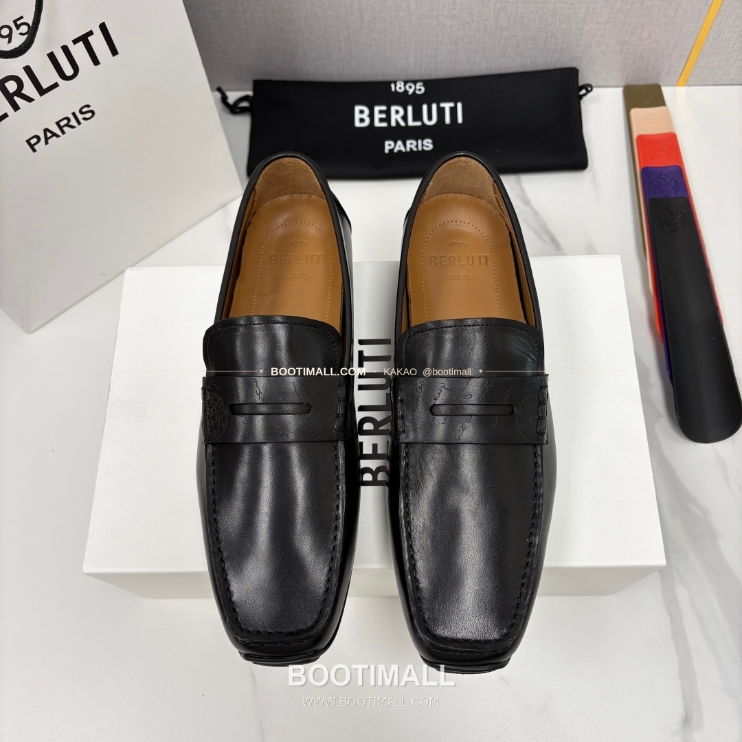 벨루티 스크리토 송아지가죽 수공염색 사투르닌 드라이빙 로퍼 Berluti Scritto Calfskin Hand Patina Saturnin Driving Loafers 1