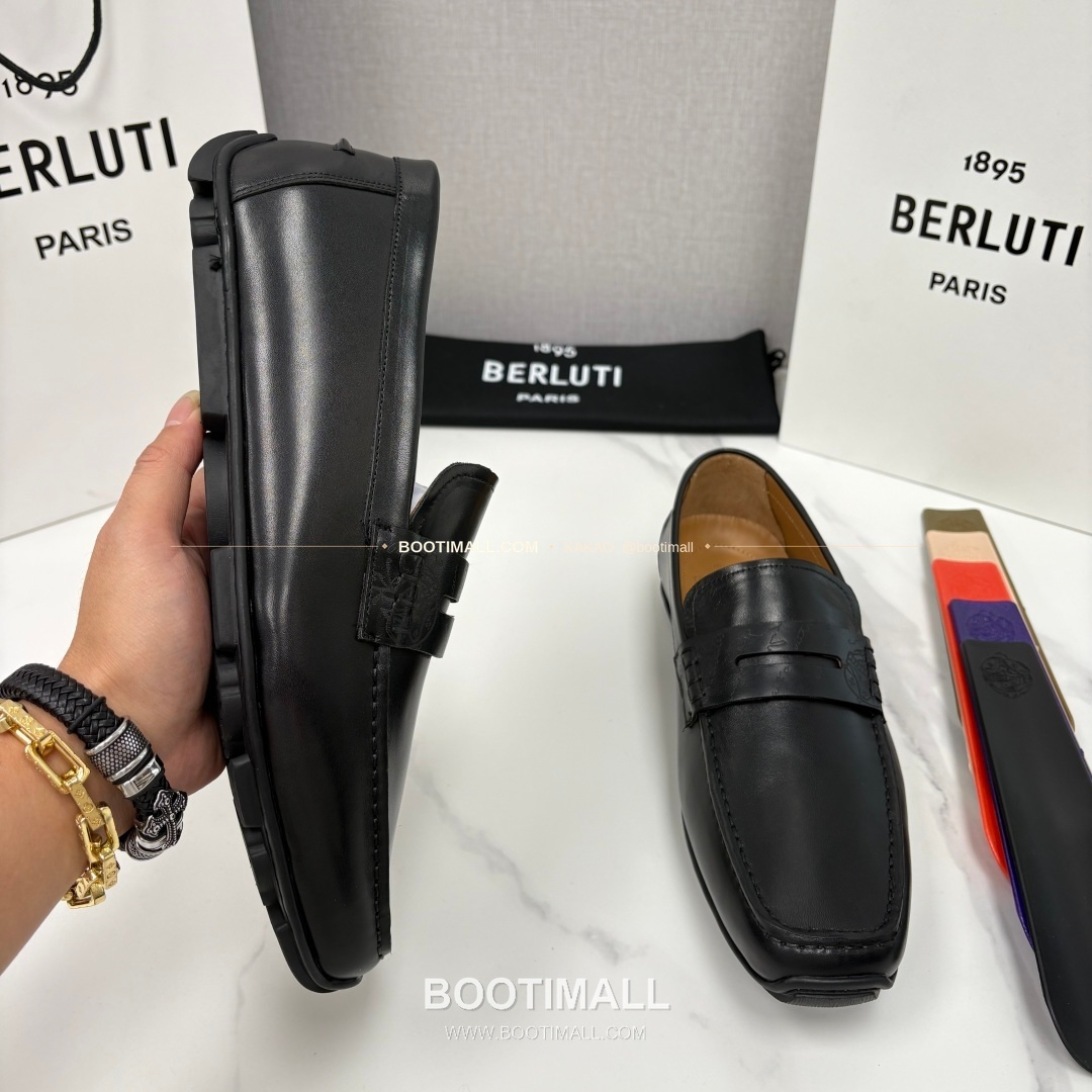 벨루티 스크리토 송아지가죽 수공염색 사투르닌 드라이빙 로퍼 Berluti Scritto Calfskin Hand Patina Saturnin Driving Loafers 4