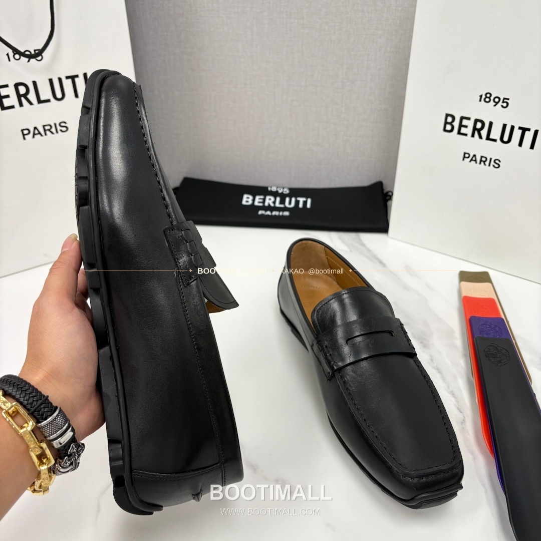 벨루티 스크리토 송아지가죽 수공염색 사투르닌 드라이빙 로퍼 Berluti Scritto Calfskin Hand Patina Saturnin Driving Loafers 6
