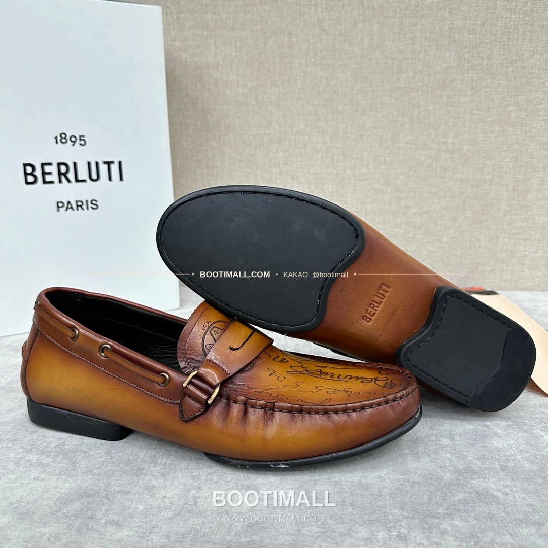 벨루티 스크리토 송아지가죽 수공염색 사투르닌 드라이빙 로퍼 Berluti Scritto Calfskin Hand Patina Saturnin Driving Loafers 8