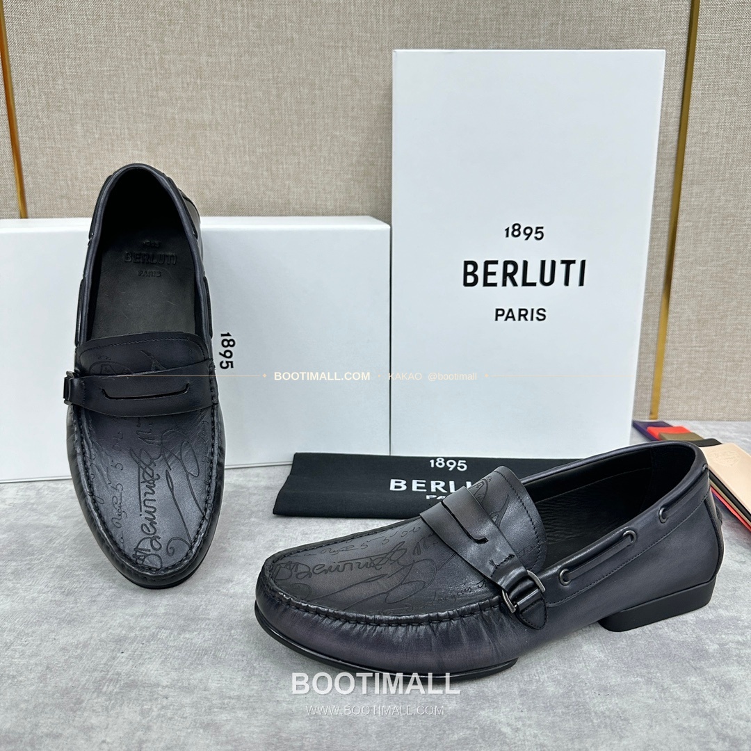 벨루티 스크리토 송아지가죽 수공염색 사투르닌 드라이빙 로퍼 Berluti Scritto Calfskin Hand Patina Saturnin Driving Loafers 6