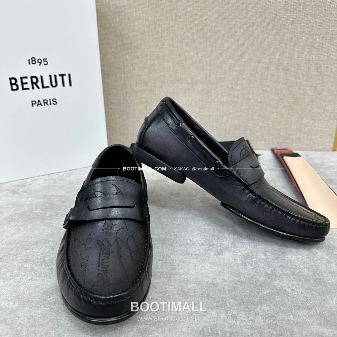 벨루티 스크리토 송아지가죽 수공염색 사투르닌 드라이빙 로퍼 Berluti Scritto Calfskin Hand Patina Saturnin Driving Loafers 7
