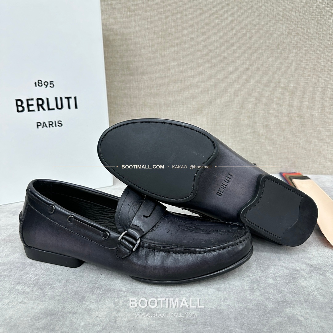 벨루티 스크리토 송아지가죽 수공염색 사투르닌 드라이빙 로퍼 Berluti Scritto Calfskin Hand Patina Saturnin Driving Loafers 8