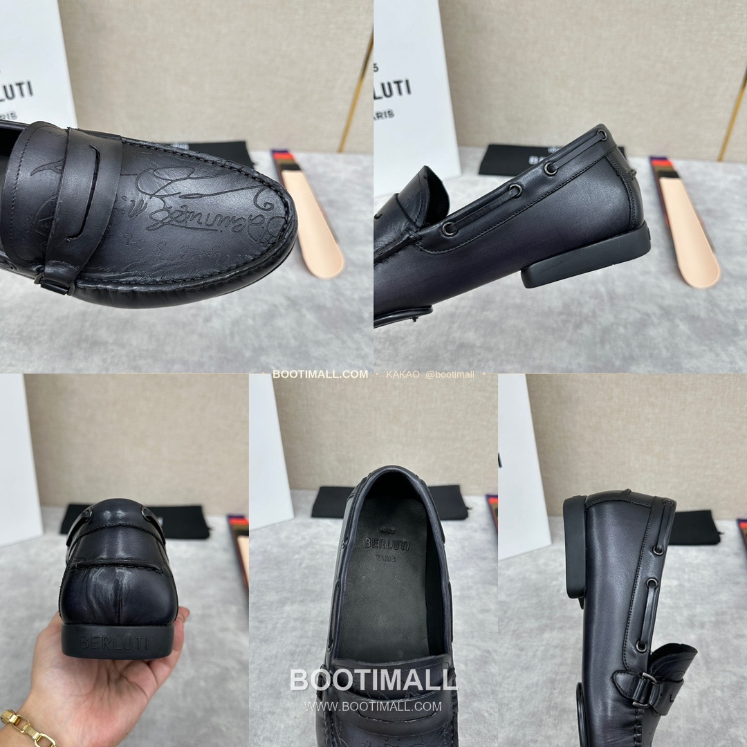 벨루티 스크리토 송아지가죽 수공염색 사투르닌 드라이빙 로퍼 Berluti Scritto Calfskin Hand Patina Saturnin Driving Loafers 9