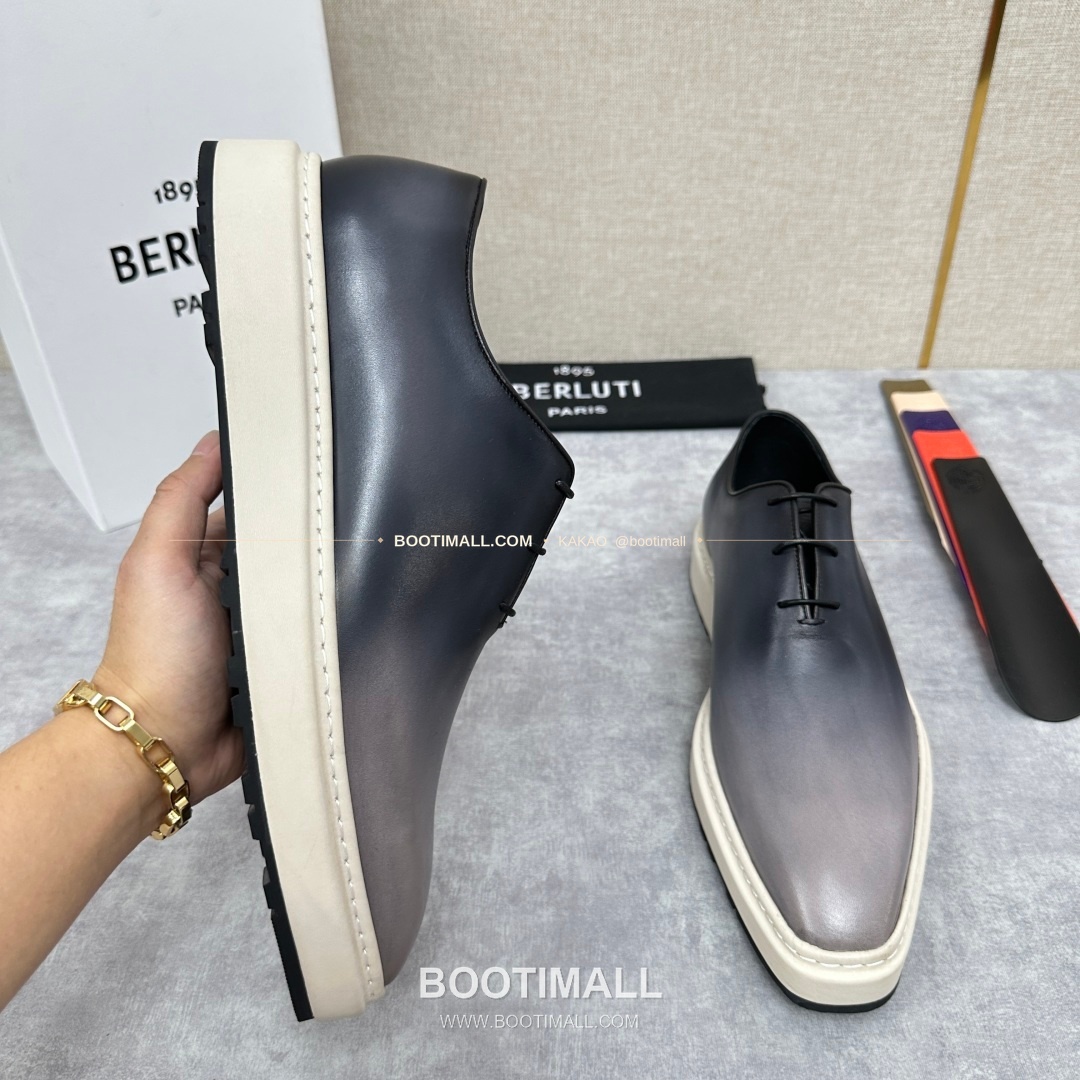 벨루티 베네치아가죽 수공염색 알토 옥스퍼드 슈즈 Berluti Venezia Leather Hand Patina Alto Oxford Shoes 4