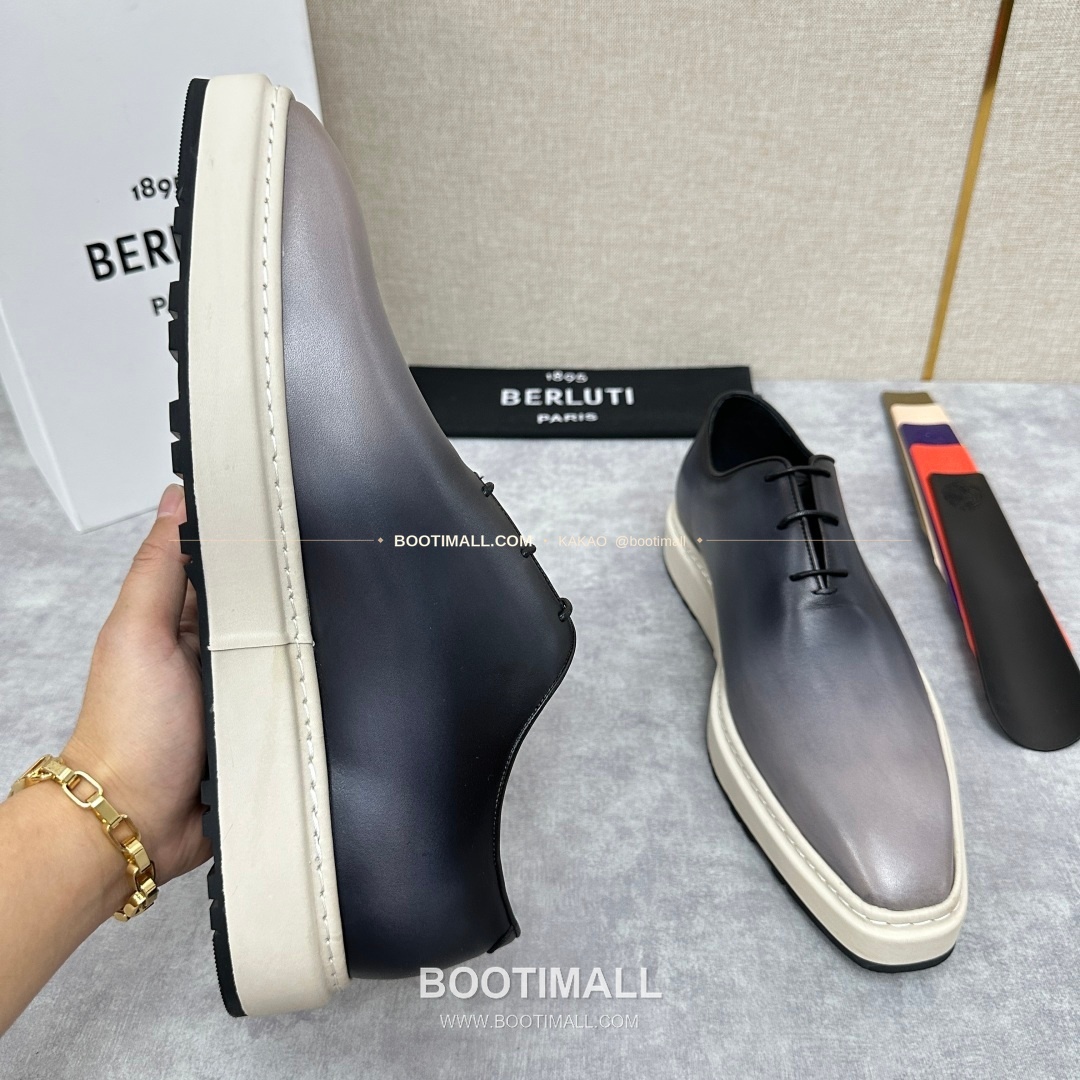 벨루티 베네치아가죽 수공염색 알토 옥스퍼드 슈즈 Berluti Venezia Leather Hand Patina Alto Oxford Shoes 6