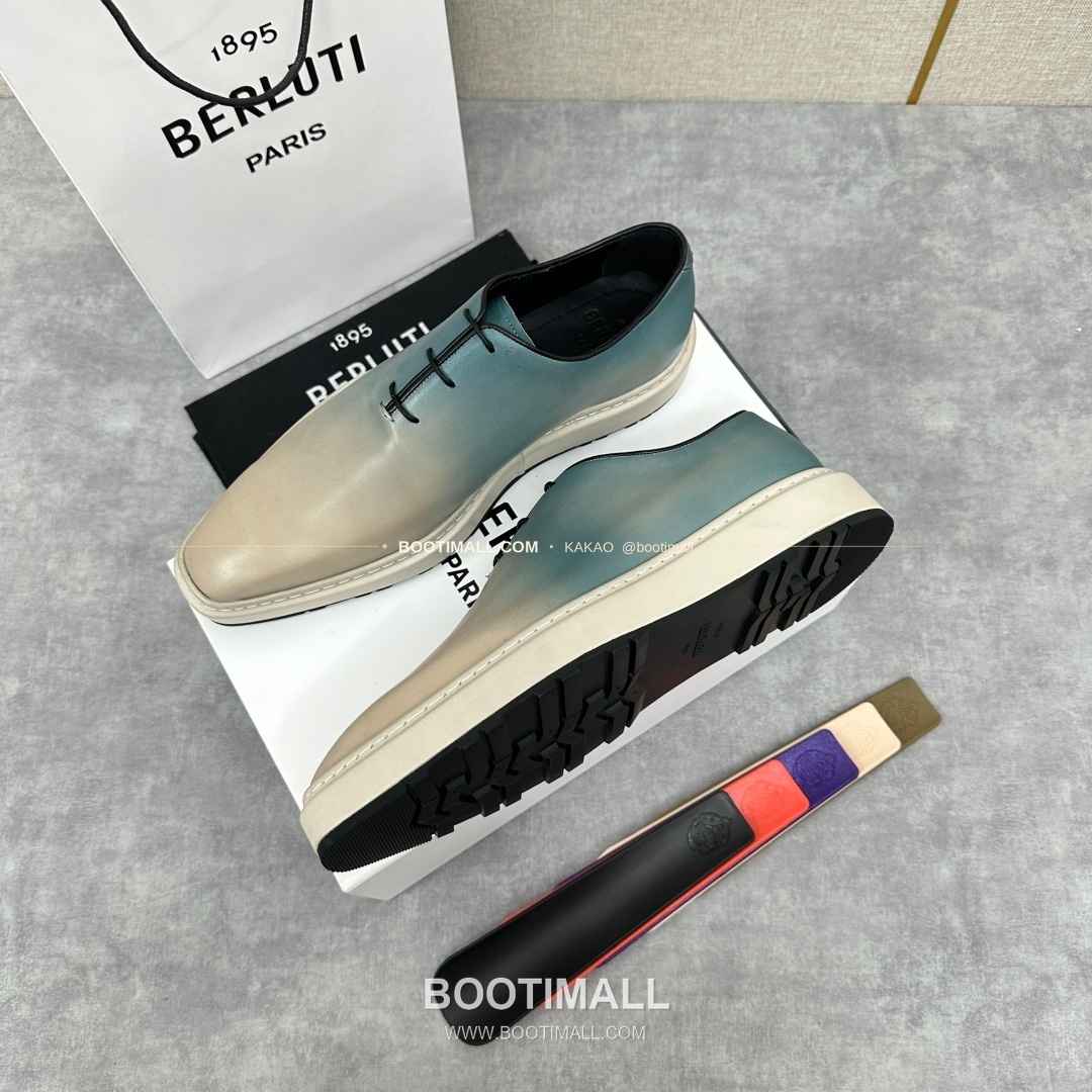 벨루티 베네치아가죽 수공염색 알토 옥스퍼드 슈즈 Berluti Venezia Leather Hand Patina Alto Oxford Shoes 3
