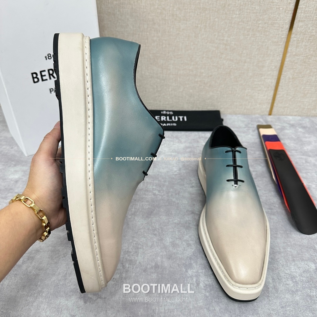 벨루티 베네치아가죽 수공염색 알토 옥스퍼드 슈즈 Berluti Venezia Leather Hand Patina Alto Oxford Shoes 4