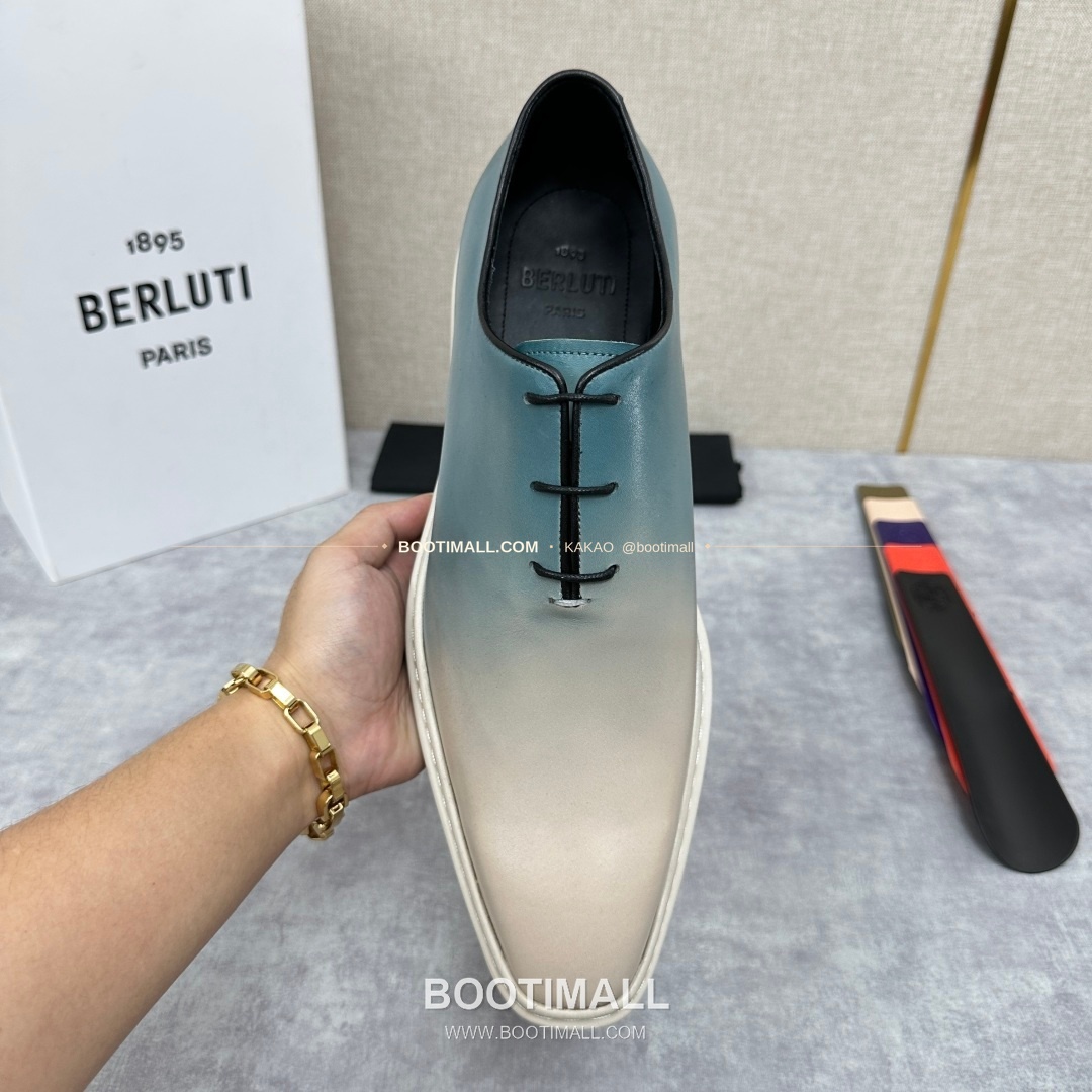 벨루티 베네치아가죽 수공염색 알토 옥스퍼드 슈즈 Berluti Venezia Leather Hand Patina Alto Oxford Shoes 5