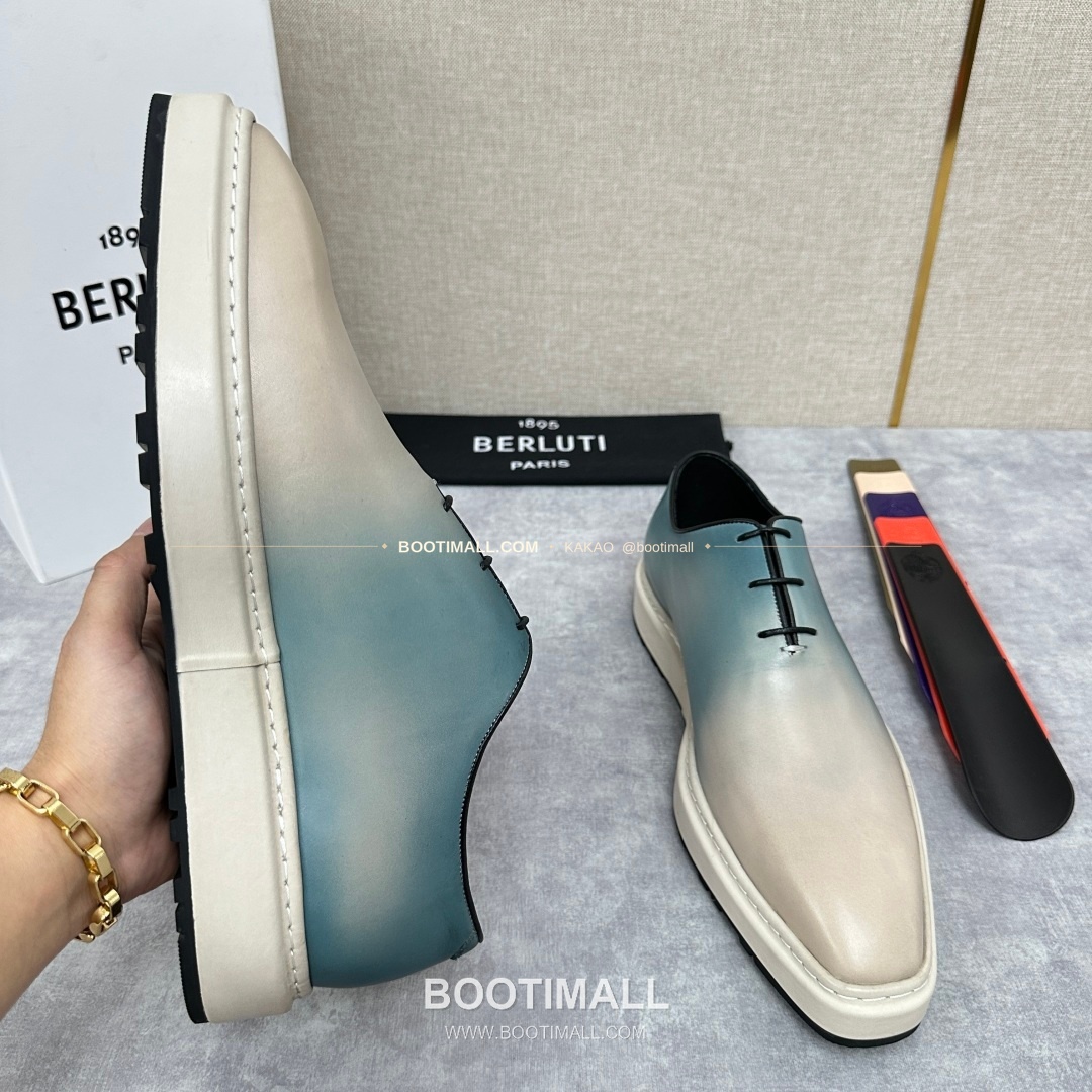 벨루티 베네치아가죽 수공염색 알토 옥스퍼드 슈즈 Berluti Venezia Leather Hand Patina Alto Oxford Shoes 6