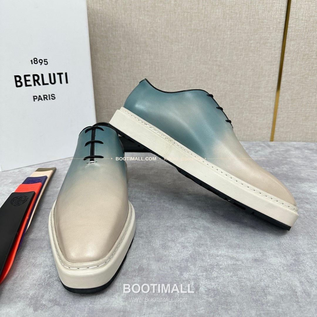 벨루티 베네치아가죽 수공염색 알토 옥스퍼드 슈즈 Berluti Venezia Leather Hand Patina Alto Oxford Shoes 7