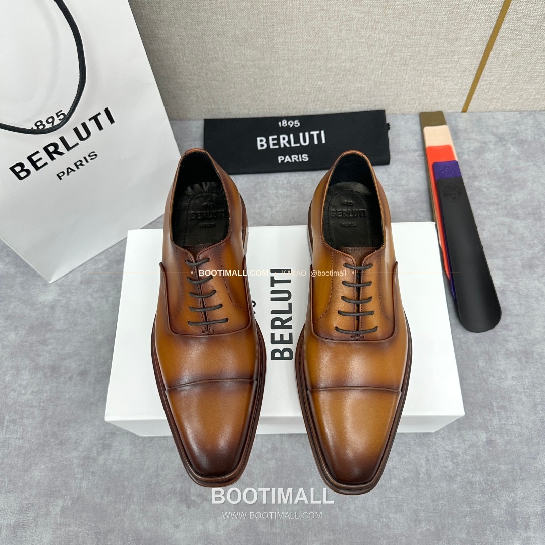 벨루티 베네치아가죽 수공염색 알토 옥스퍼드 슈즈 Berluti Venezia Leather Hand Patina Alto Oxford Shoes 1