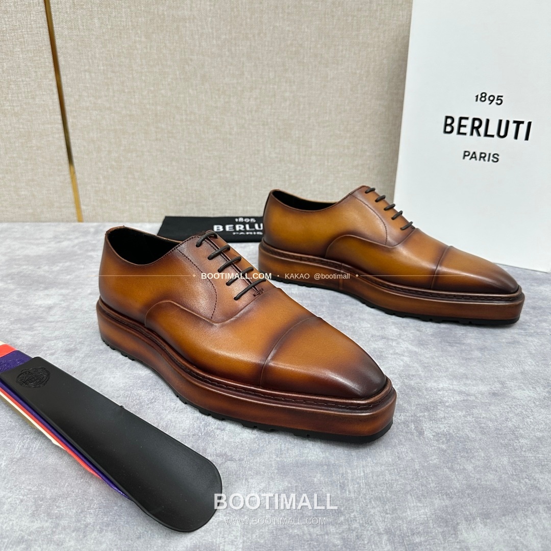 벨루티 베네치아가죽 수공염색 알토 옥스퍼드 슈즈 Berluti Venezia Leather Hand Patina Alto Oxford Shoes 2