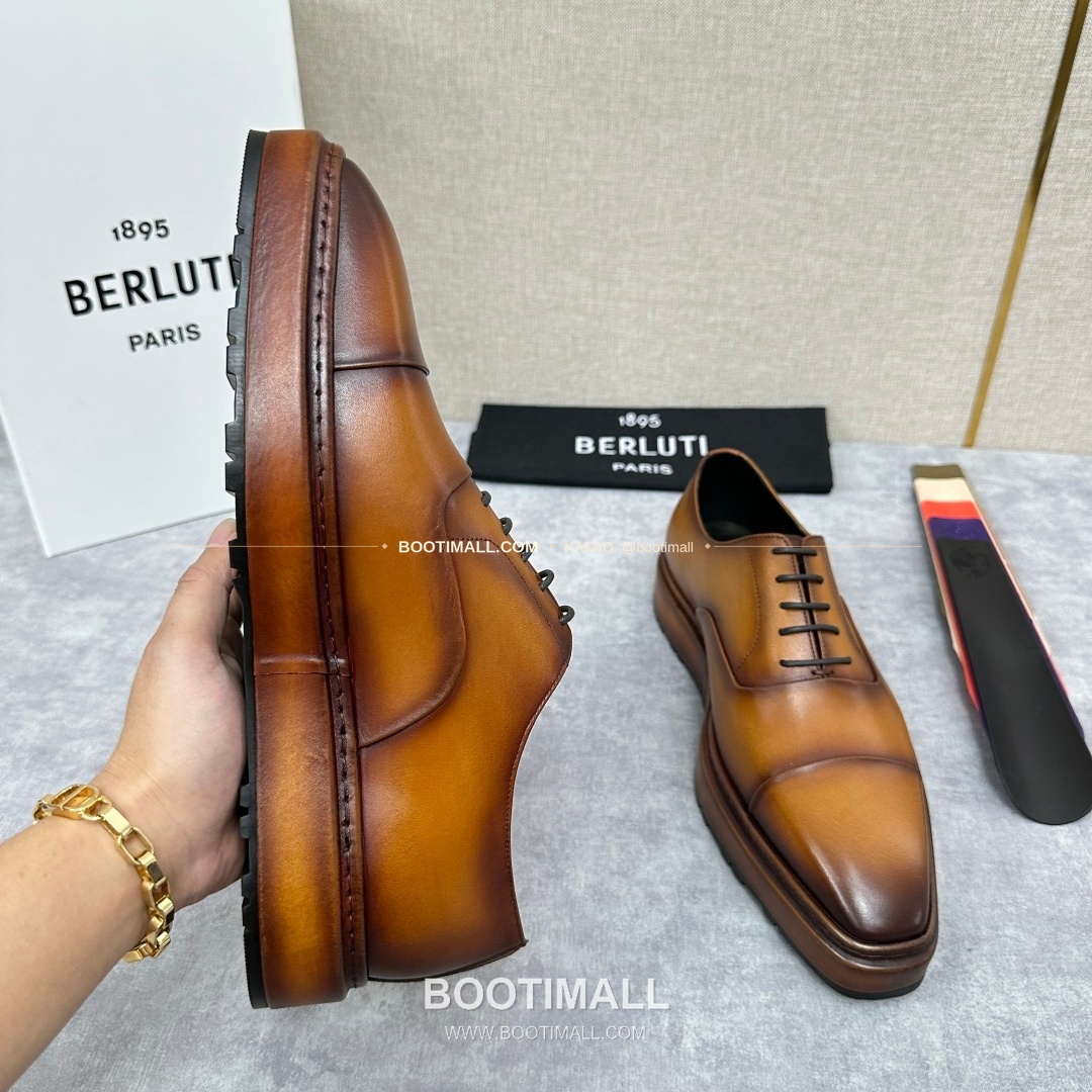 벨루티 베네치아가죽 수공염색 알토 옥스퍼드 슈즈 Berluti Venezia Leather Hand Patina Alto Oxford Shoes 6