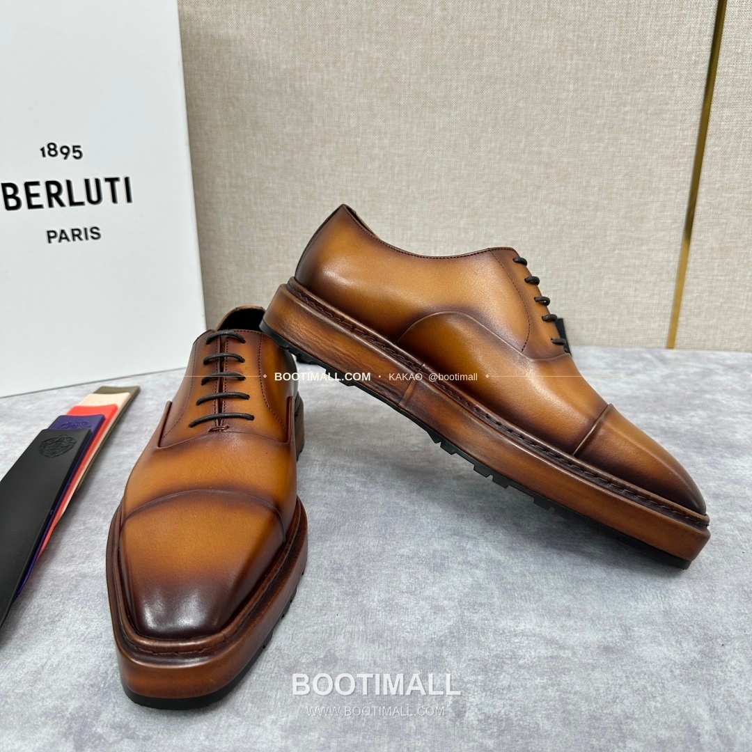 벨루티 베네치아가죽 수공염색 알토 옥스퍼드 슈즈 Berluti Venezia Leather Hand Patina Alto Oxford Shoes 7
