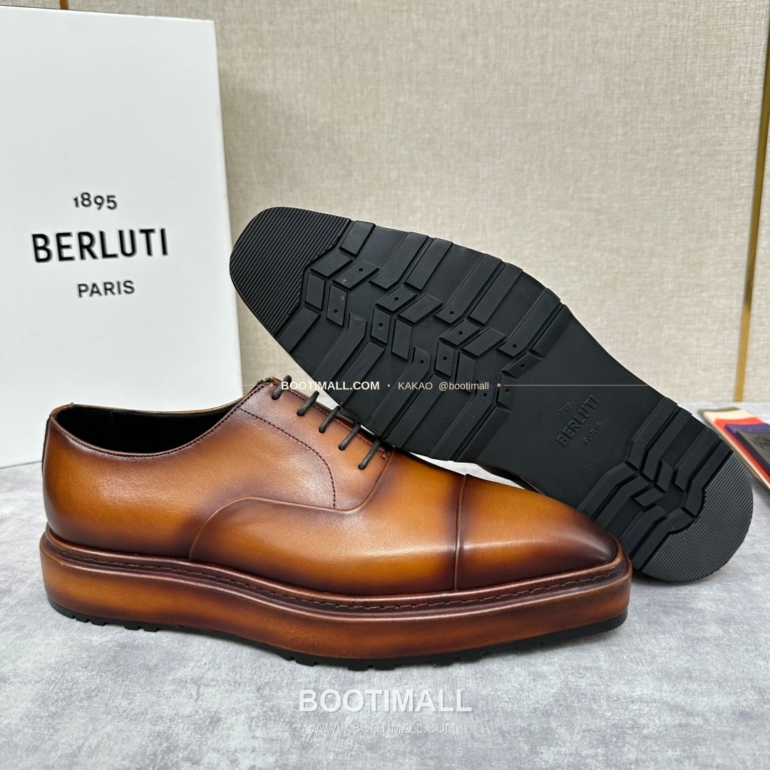벨루티 베네치아가죽 수공염색 알토 옥스퍼드 슈즈 Berluti Venezia Leather Hand Patina Alto Oxford Shoes 8