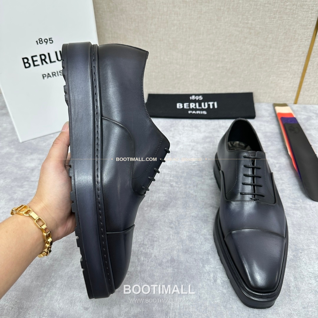 벨루티 베네치아가죽 수공염색 알토 옥스퍼드 슈즈 Berluti Venezia Leather Hand Patina Alto Oxford Shoes 4