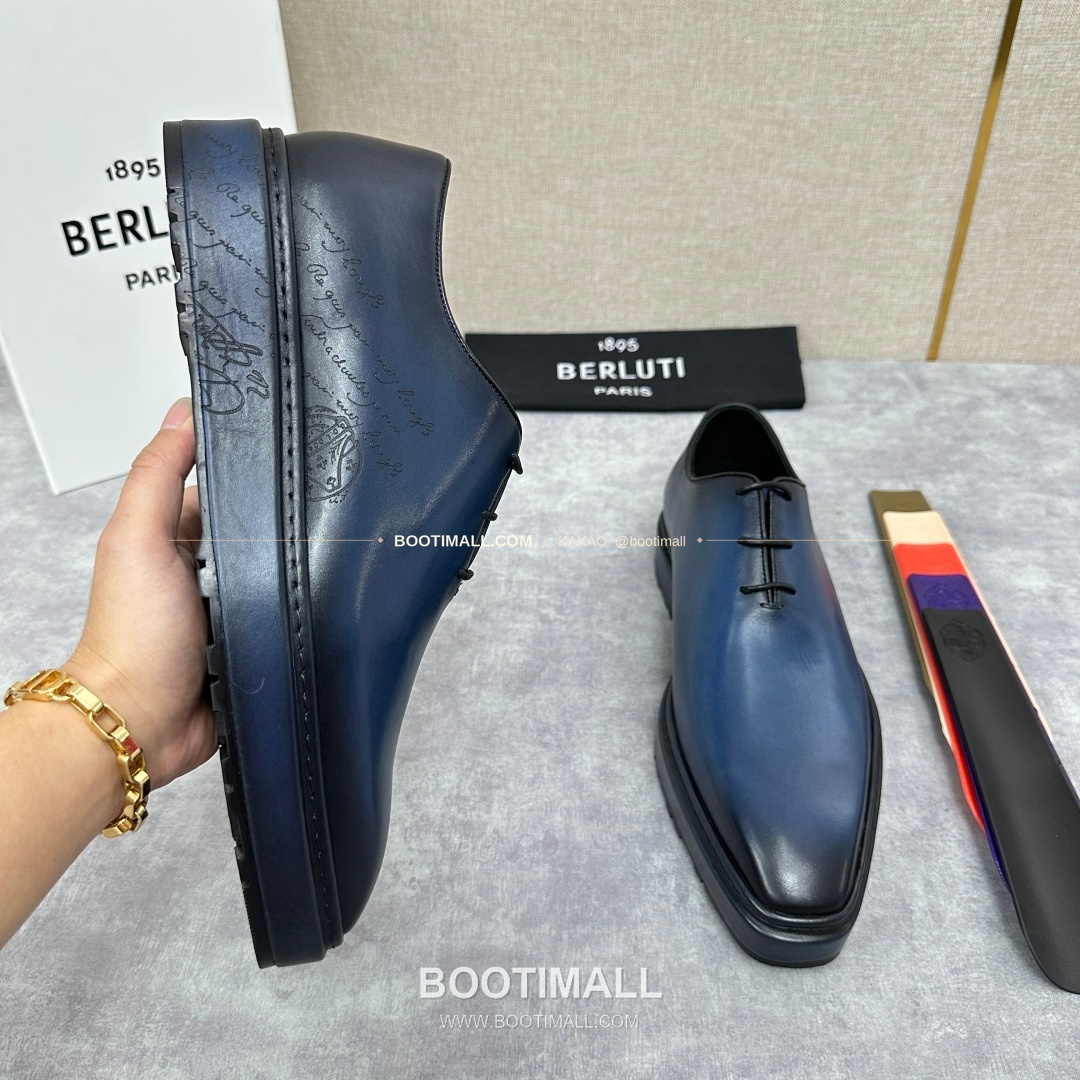 벨루티 베네치아가죽 수공염색 알토 옥스퍼드 슈즈 Berluti Venezia Leather Hand Patina Alto Oxford Shoes 4