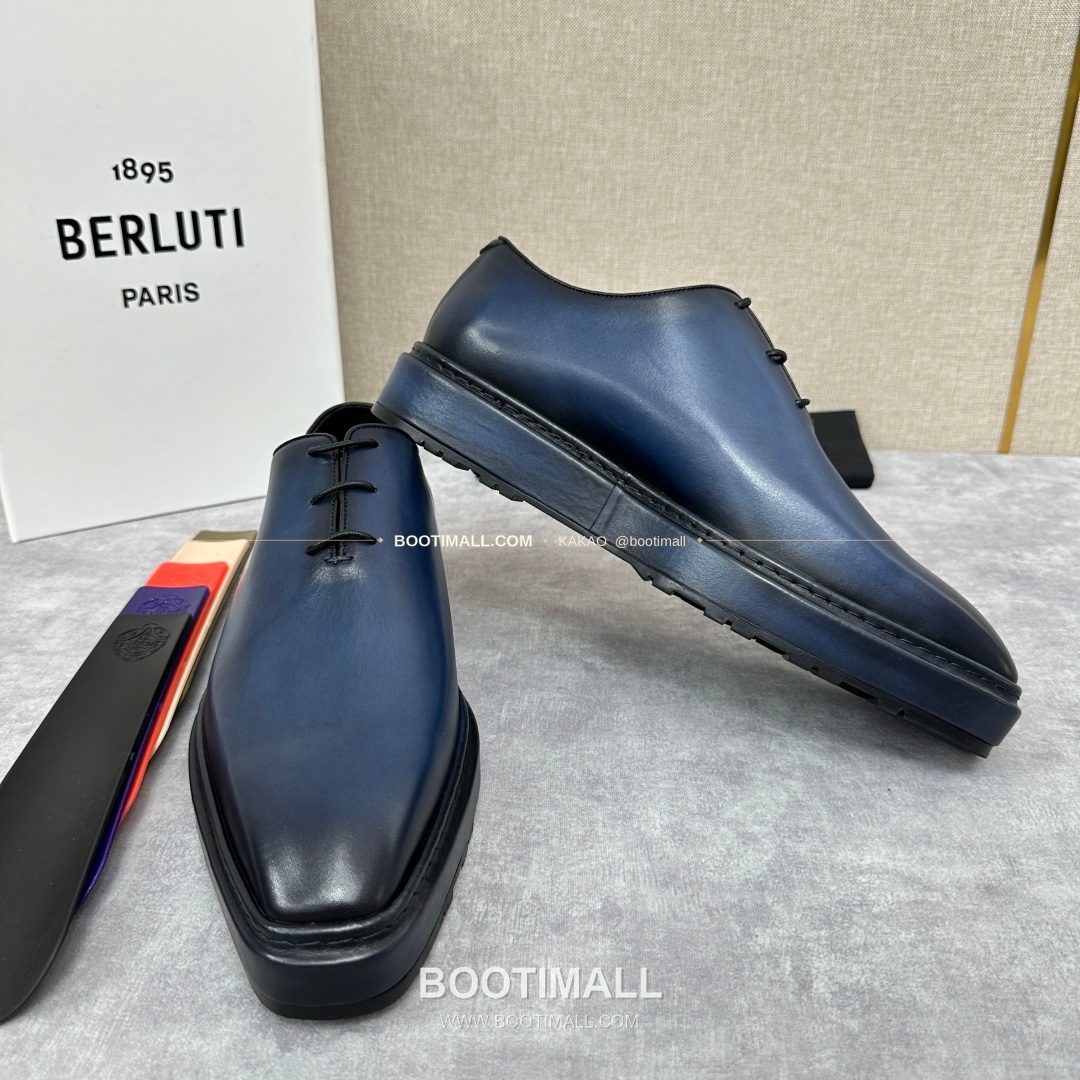 벨루티 베네치아가죽 수공염색 알토 옥스퍼드 슈즈 Berluti Venezia Leather Hand Patina Alto Oxford Shoes 7