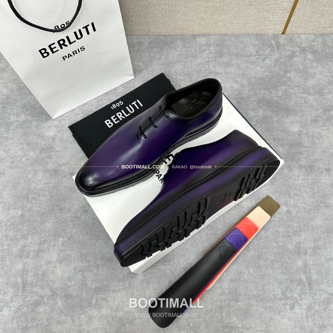 벨루티 베네치아가죽 수공염색 알토 옥스퍼드 슈즈 Berluti Venezia Leather Hand Patina Alto Oxford Shoes 3