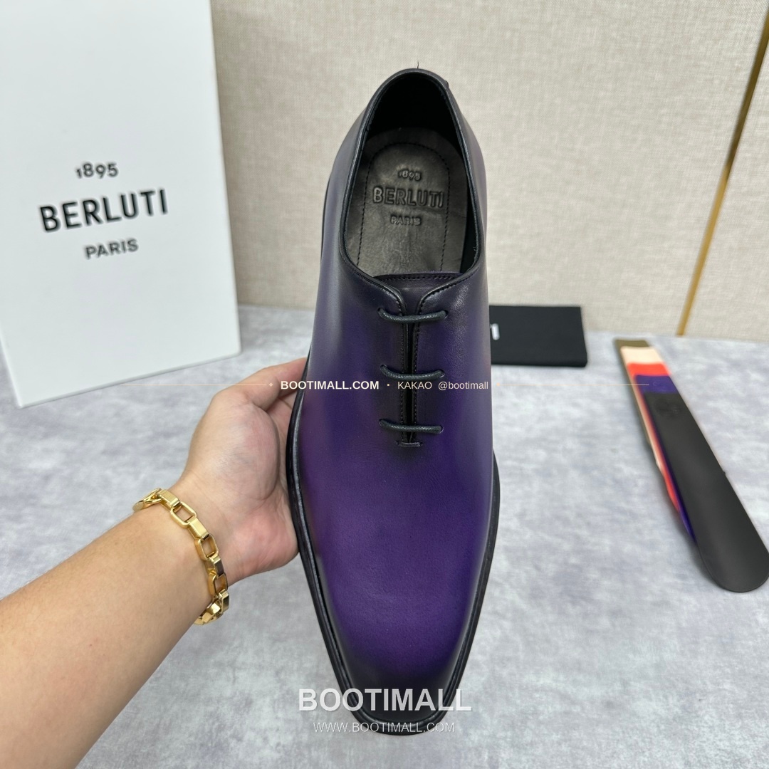 벨루티 베네치아가죽 수공염색 알토 옥스퍼드 슈즈 Berluti Venezia Leather Hand Patina Alto Oxford Shoes 5
