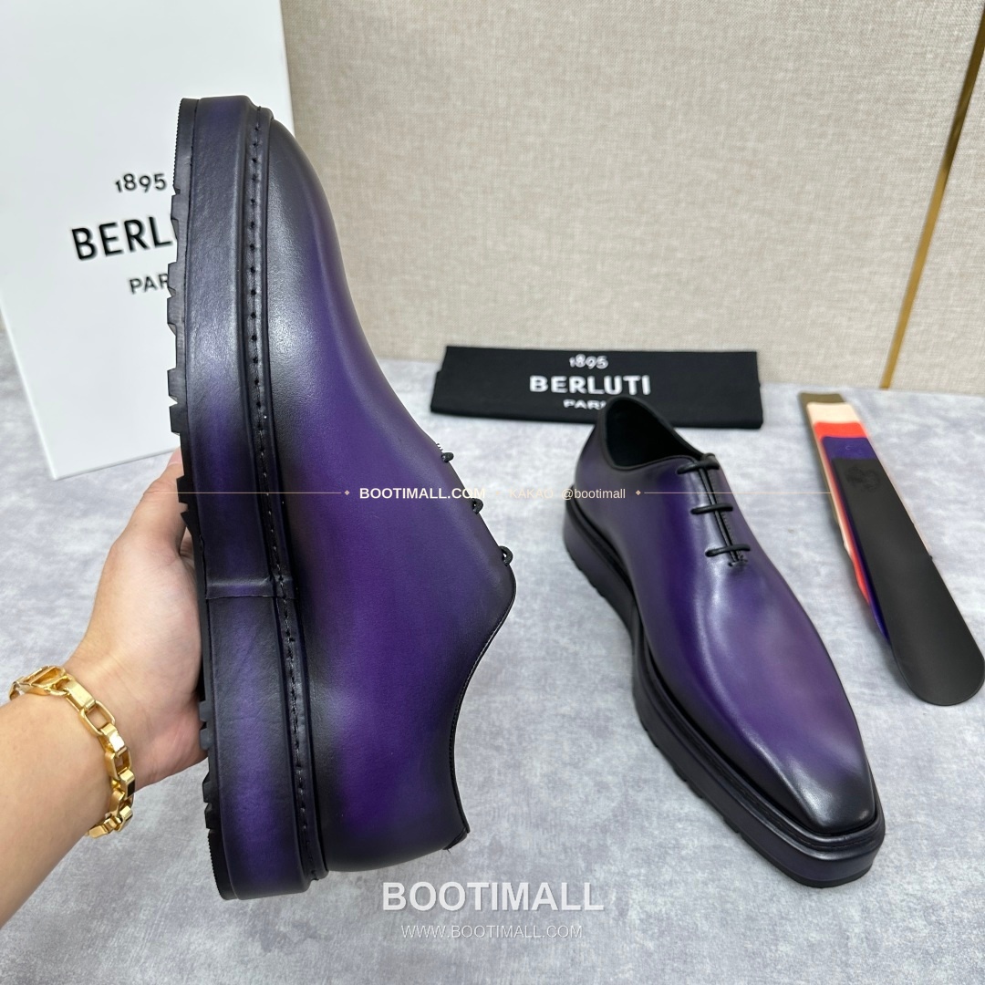벨루티 베네치아가죽 수공염색 알토 옥스퍼드 슈즈 Berluti Venezia Leather Hand Patina Alto Oxford Shoes 6