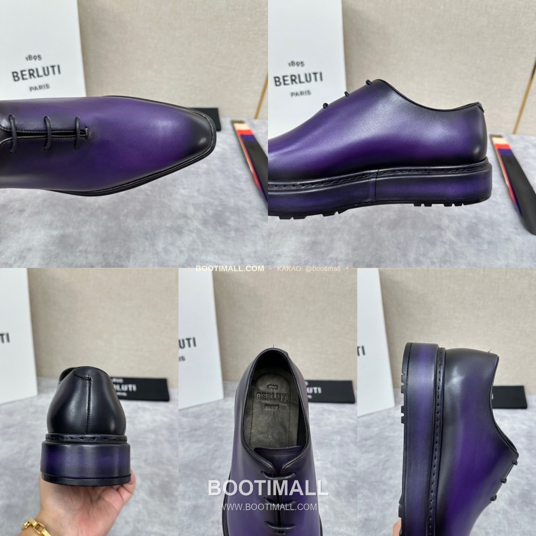 벨루티 베네치아가죽 수공염색 알토 옥스퍼드 슈즈 Berluti Venezia Leather Hand Patina Alto Oxford Shoes 9