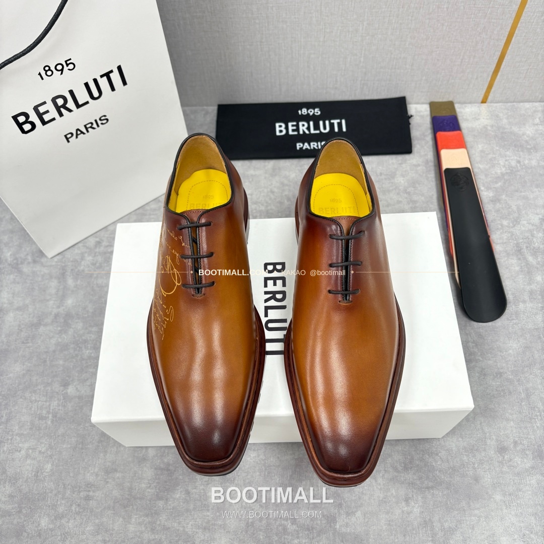 벨루티 베네치아가죽 수공염색 스크리토 알토 옥스퍼드 슈즈 Berluti Venezia Leather Hand Patina Scritto Alto Oxford Shoes 1